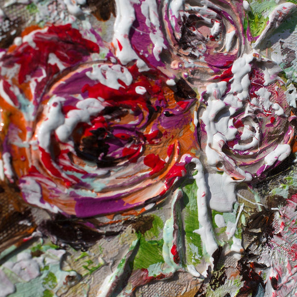 Acryl Leinwandbilder "Giraffen" mit Rahmen Kunst