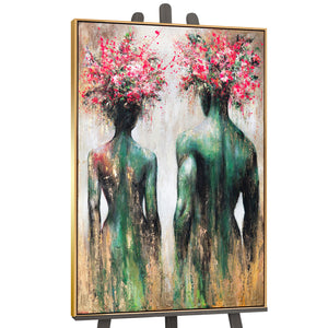 abstrakte-kunst-figuren-acrylbild-wohnzimmer