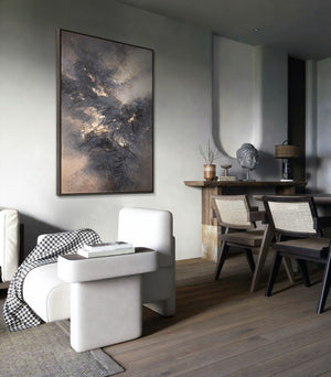 Peinture abstraite "Himmelsglühen" avec texture – Art moderne sur toile