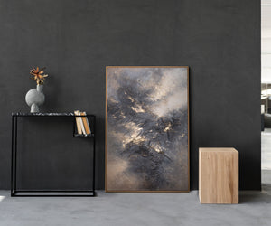 Peinture abstraite "Himmelsglühen" avec texture – Art moderne sur toile