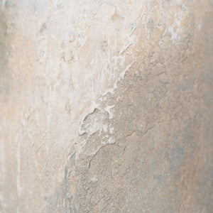 Tableau abstrait encadré - Art mural moderne beige, bleu et or « Transitions de lumière »