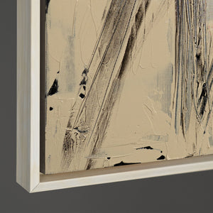 Tableau sur toile peint à la main « Parallèles et intersections » – Décoration murale abstraite et moderne