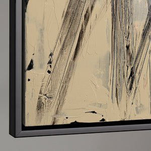 Tableau sur toile peint à la main « Parallèles et intersections » – Décoration murale abstraite et moderne