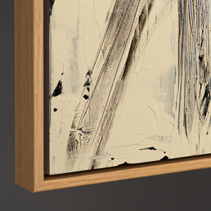 Tableau sur toile peint à la main « Parallèles et intersections » – Décoration murale abstraite et moderne