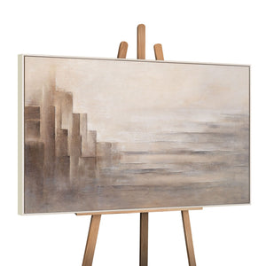 Peinture à la main "Les Limites de l'Illusion" – Art mural moderne sur toile