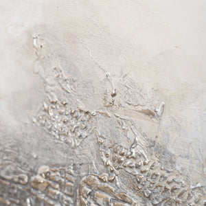 Peinture encadrée « Distance nébuleuse » – Art abstrait moderne