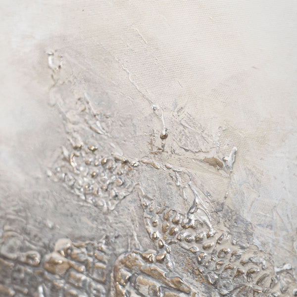 Peinture encadrée « Distance nébuleuse » – Art abstrait moderne