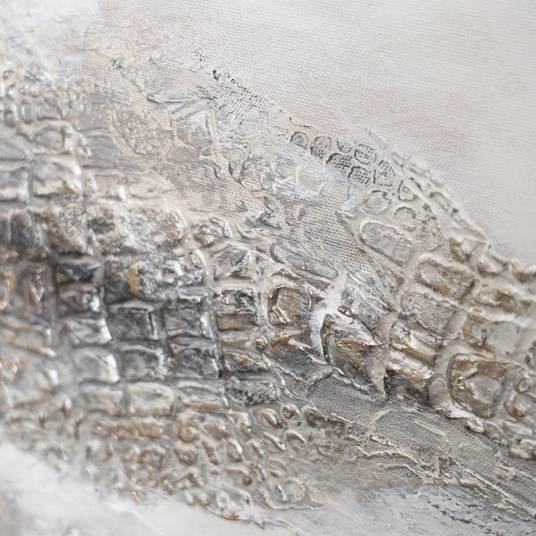 Peinture encadrée « Distance nébuleuse » – Art abstrait moderne