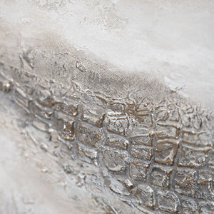 Peinture encadrée « Distance nébuleuse » – Art abstrait moderne