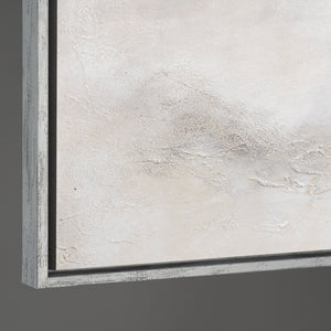 Peinture encadrée « Distance nébuleuse » – Art abstrait moderne