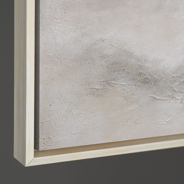 Peinture encadrée « Distance nébuleuse » – Art abstrait moderne