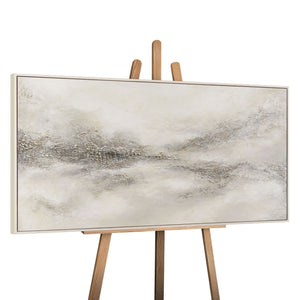 Peinture encadrée « Distance nébuleuse » – Art abstrait moderne