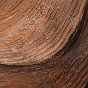 Tableau abstrait peint à la main « Souffle de l'arbre » - peinture acrylique avec cadre