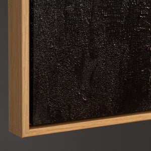 Abstraktes Gemälde auf Leinwand im Rahmen „Vertikalen der Zeit“