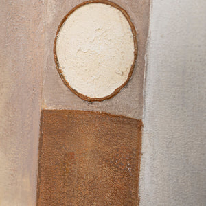 Tableau abstrait sur toile « Cité des figures » – Tableau moderne pour le salon