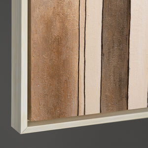 Tableau abstrait sur toile « Cité des figures » – Tableau moderne pour le salon