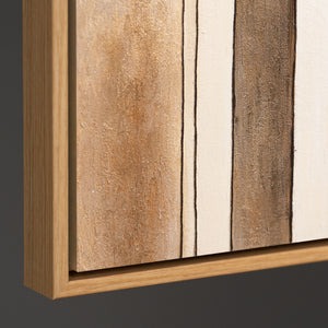 Tableau abstrait sur toile « Cité des figures » – Tableau moderne pour le salon