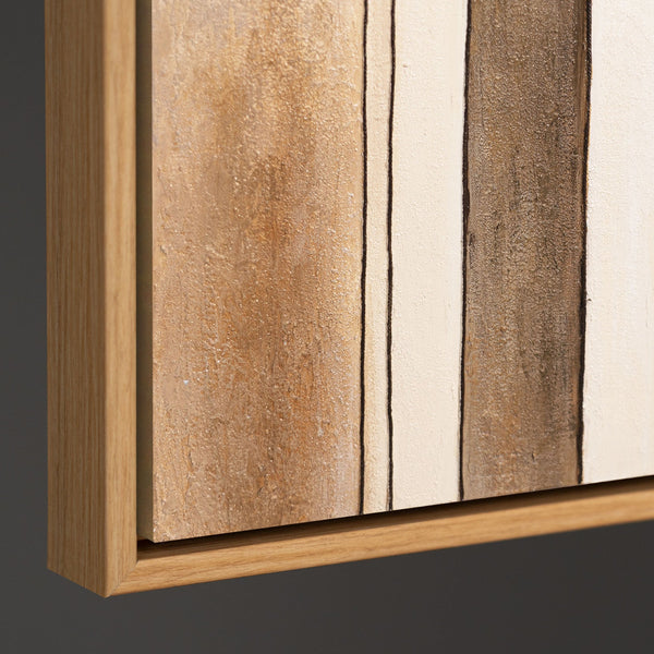 Tableau abstrait sur toile « Cité des figures » – Tableau moderne pour le salon