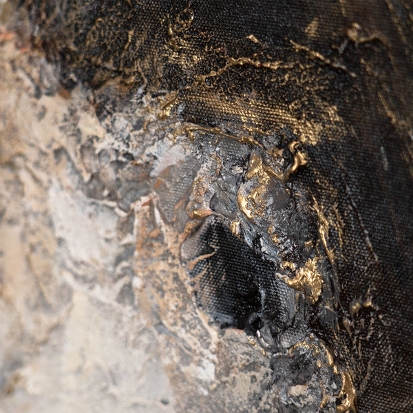 Modernes Acrylbild „Element in Bewegung“ abstrakte Wandkunst mit Struktur