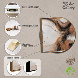 Modernes Acrylbild „Element in Bewegung“ abstrakte Wandkunst mit Struktur