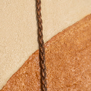 Handgemaltes Wandbild „Drei Horizonte“ geometrische Abstraktion auf Leinwand