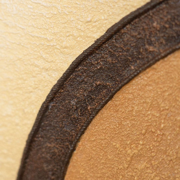 Peinture géométrique abstraite peinte à la main « Entrelacement de formes », encadrée