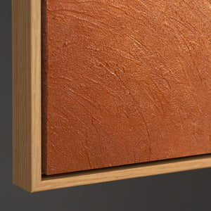 Peinture géométrique abstraite peinte à la main « Entrelacement de formes », encadrée