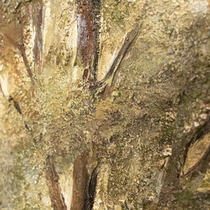 Peinture acrylique peinte à la main « Arbre de la contemplation » – décoration murale à motif d'arbre