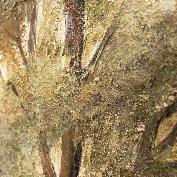 Peinture acrylique peinte à la main « Arbre de la contemplation » – décoration murale à motif d'arbre