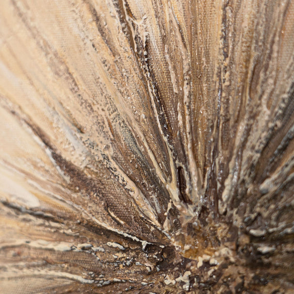 Peinture acrylique peinte à la main « Souffle d'été » – Art abstrait moderne avec cadre