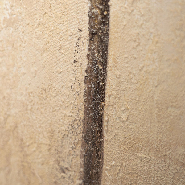 Peinture acrylique peinte à la main « Souffle d'été » – Art abstrait moderne avec cadre