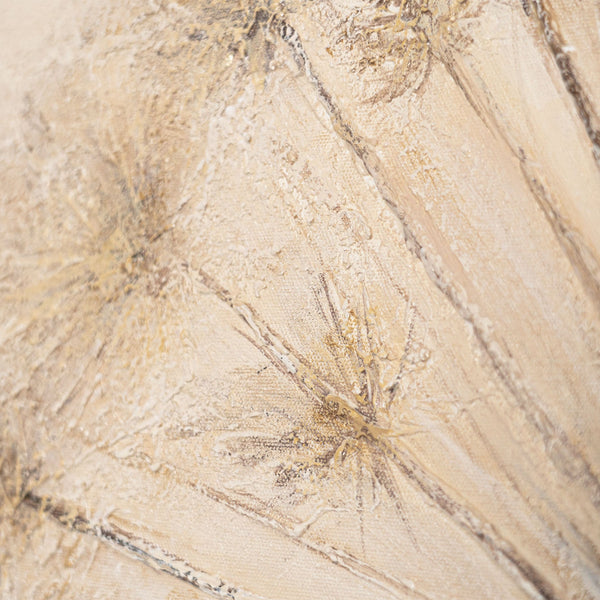 Peinture acrylique peinte à la main « Souffle d'été » – Art abstrait moderne avec cadre