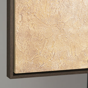 Peinture acrylique peinte à la main « Souffle d'été » – Art abstrait moderne avec cadre