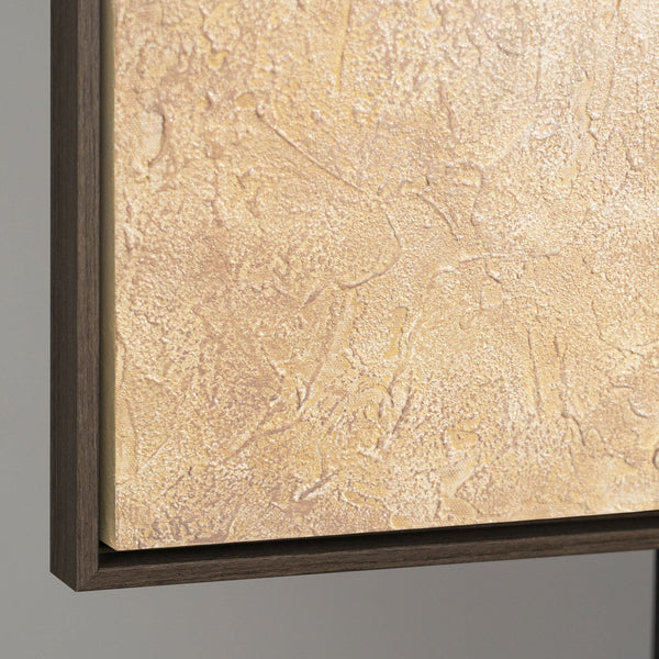 Peinture acrylique peinte à la main « Souffle d'été » – Art abstrait moderne avec cadre