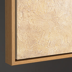 Peinture acrylique peinte à la main « Souffle d'été » – Art abstrait moderne avec cadre