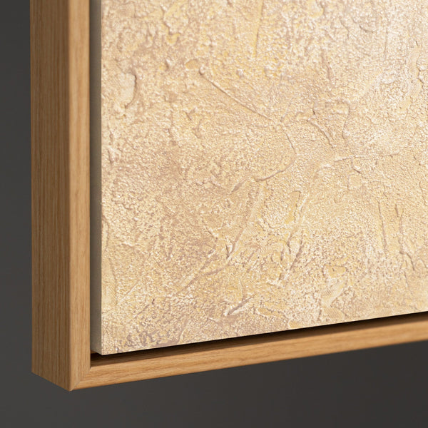 Peinture acrylique peinte à la main « Souffle d'été » – Art abstrait moderne avec cadre