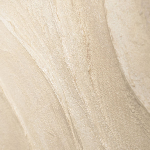 Tableau abstrait sur toile « Soleil de sable » aux tons beiges chauds - peinture moderne avec cadre