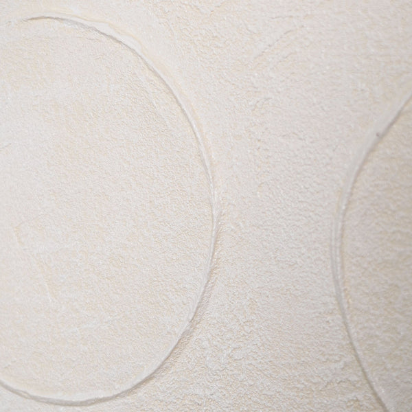 Impression sur toile abstraite « Code blanc » encadrée – art mural moderne