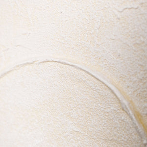 Impression sur toile abstraite « Code blanc » encadrée – art mural moderne