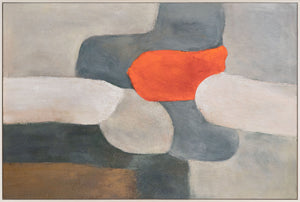 Grand tableau pour salon « L'Île Flamboyante » sur toile encadrée