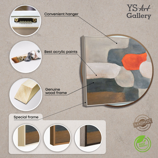 Grand tableau pour salon « L'Île Flamboyante » sur toile encadrée