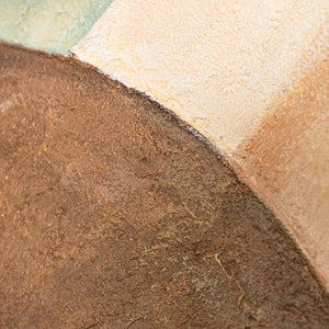 Peinture abstraite apaisante encadrée « Cycle de la vie » sur toile