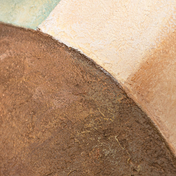 Peinture abstraite apaisante encadrée « Cycle de la vie » sur toile