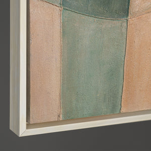 Peinture abstraite apaisante encadrée « Cycle de la vie » sur toile