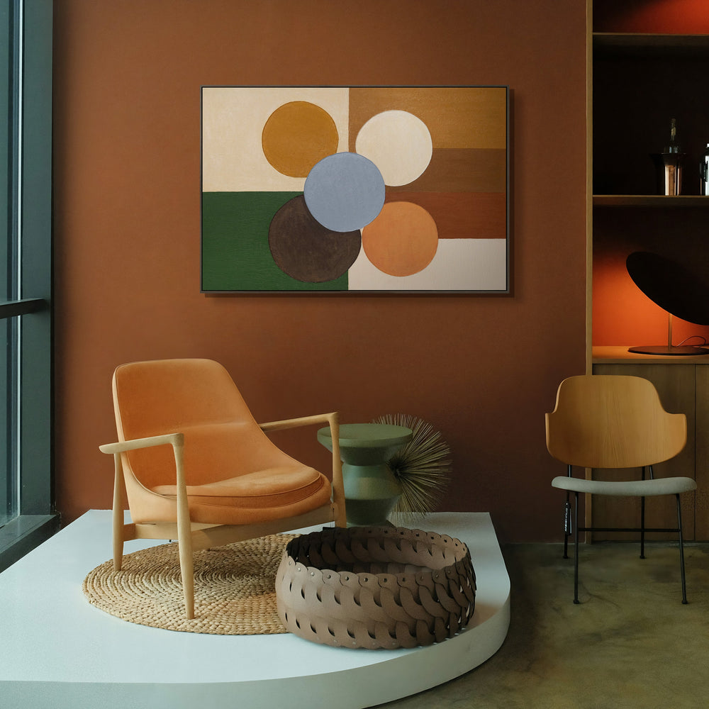 Modernes abstraktes Wandbild mit Struktur und zeitloser Ästhetik