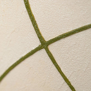 Art abstrait sur toile encadrée aux lignes douces « Entrelacement »