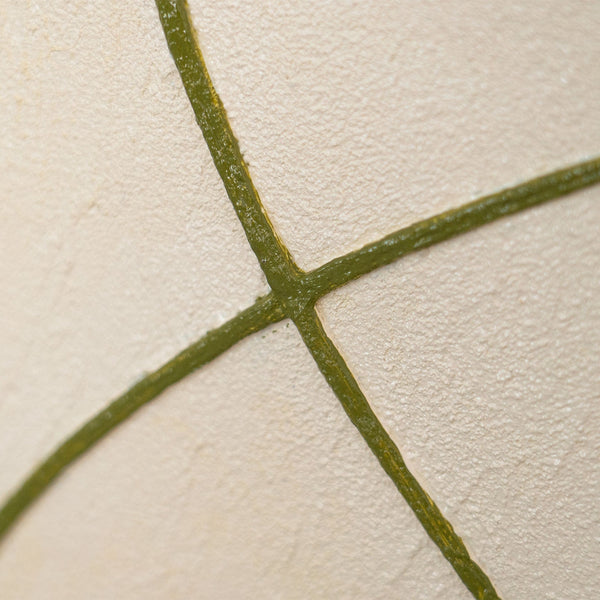 Art abstrait sur toile encadrée aux lignes douces « Entrelacement »