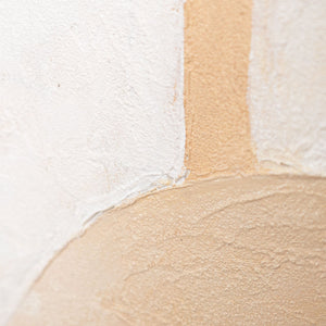 Peintures modernes sur toile encadrées, à la structure fluide, intitulées « Souffle de l'architecture ».