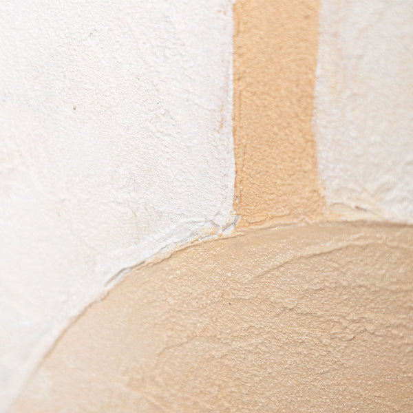 Peintures modernes sur toile encadrées, à la structure fluide, intitulées « Souffle de l'architecture ».