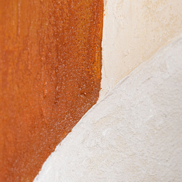 Peintures modernes sur toile encadrées, à la structure fluide, intitulées « Souffle de l'architecture ».